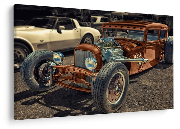 Slika smeđeg automobila (90x60 cm)