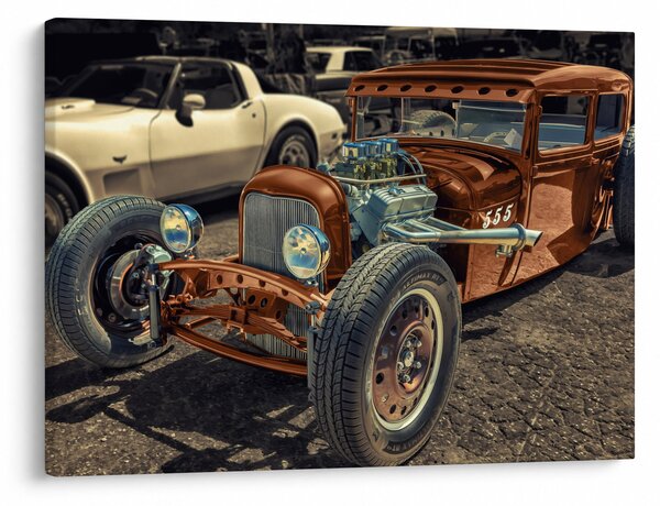 Slika smeđeg automobila (70x50 cm)