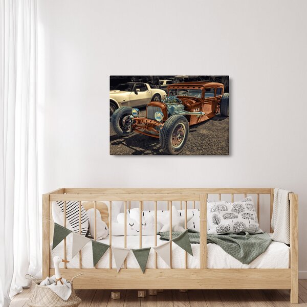 Slika smeđeg automobila (90x60 cm)