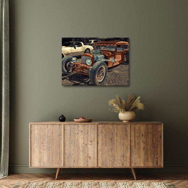 Slika smeđeg automobila (70x50 cm)