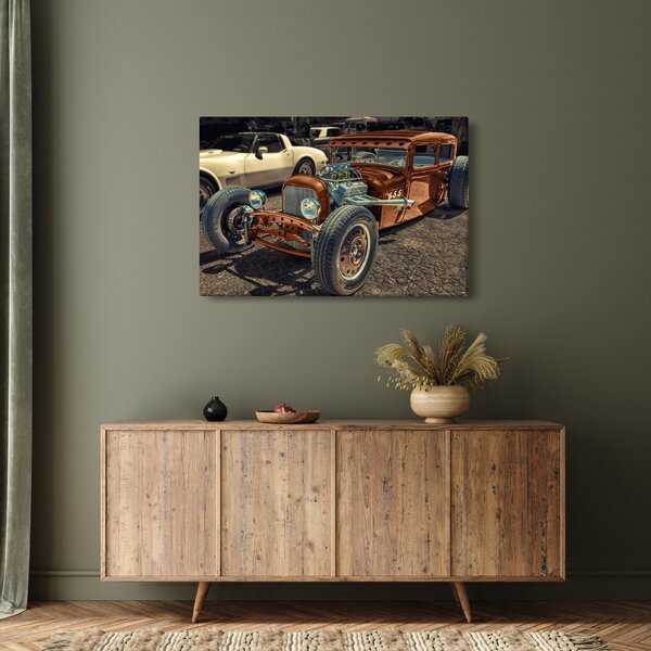Slika smeđeg automobila (90x60 cm)