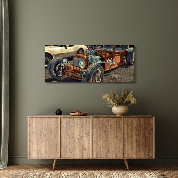 Slika smeđeg automobila (120x50 cm)