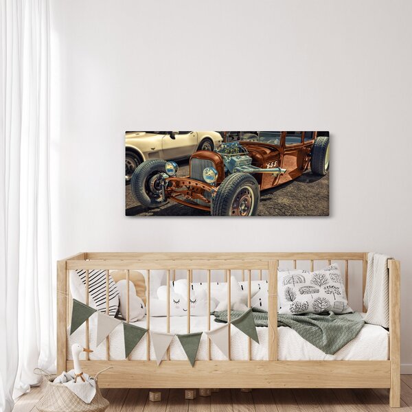 Slika smeđeg automobila (120x50 cm)