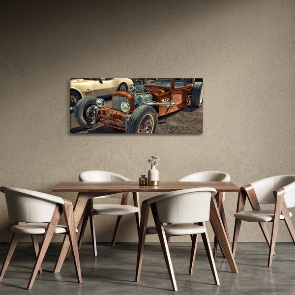 Slika smeđeg automobila (120x50 cm)