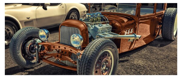 Slika smeđeg automobila (120x50 cm)