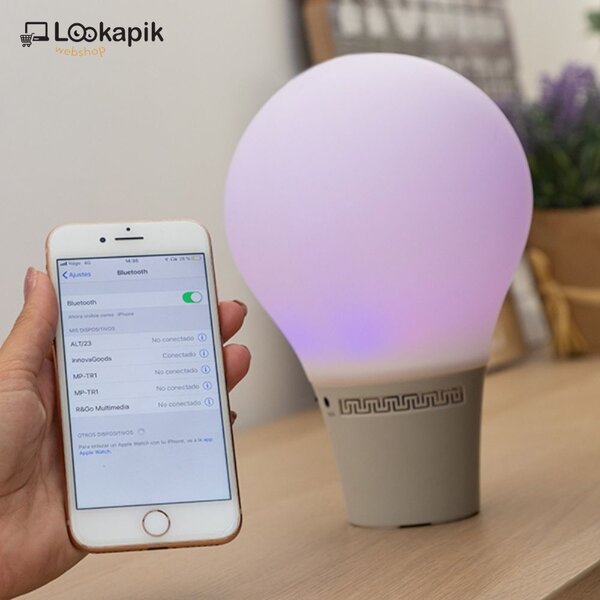 LED Lampa silikonska na dodir, žarulja sa zvučnikom - Silitone