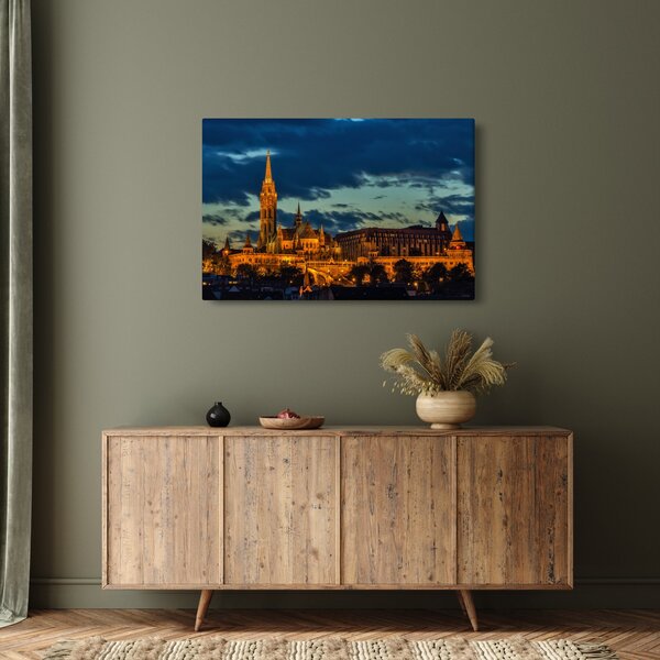 Slika osvijetljene građevine (90x60 cm)