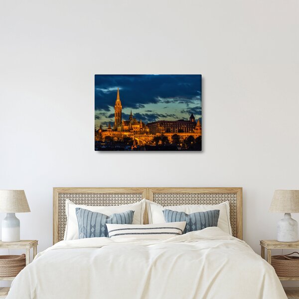 Slika osvijetljene građevine (70x50 cm)