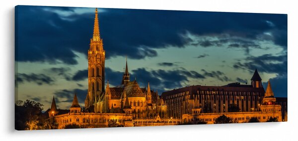 Slika osvijetljene građevine (120x50 cm)