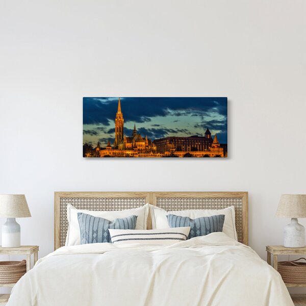 Slika osvijetljene građevine (120x50 cm)