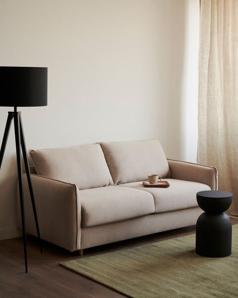 Bež sklopiva sofa 185 cm Carlota – Kave Home