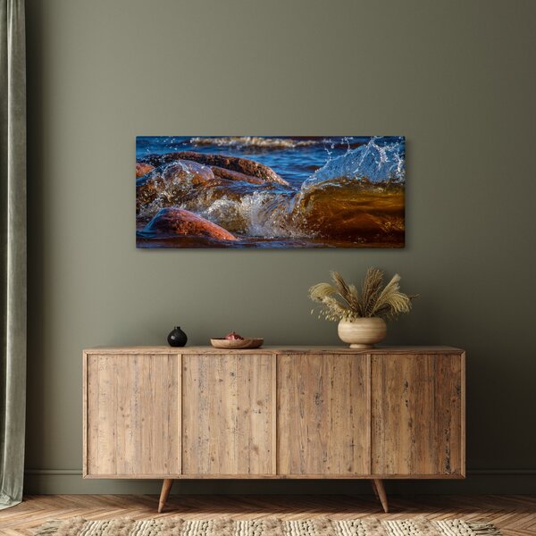 Detaljna slika - voda između kamenja (120x50 cm)