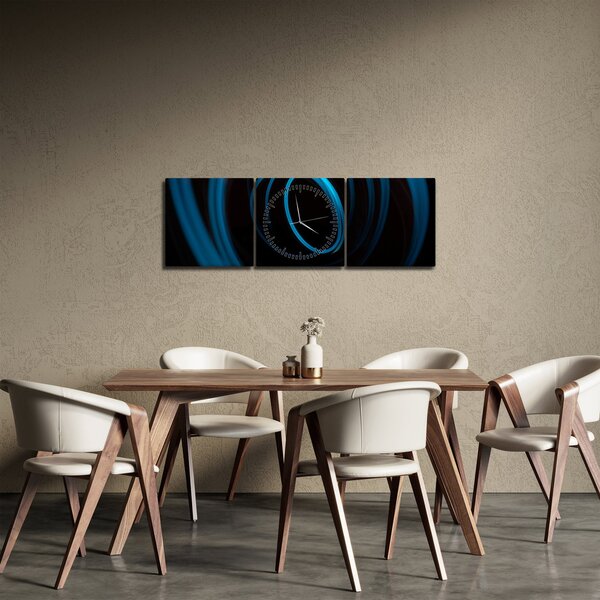 Slika plave linije (sa satom) (90x30 cm)