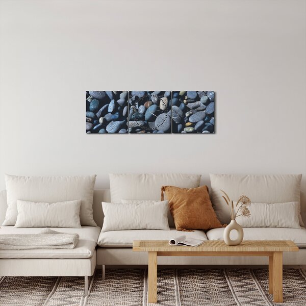 Slika žala na plaži (sa satom) (90x30 cm)