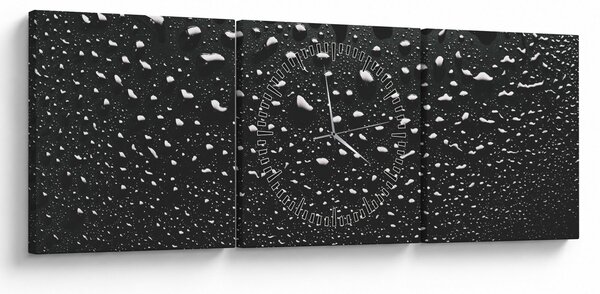 Slika kapljica vode (sa satom) (90x30 cm)