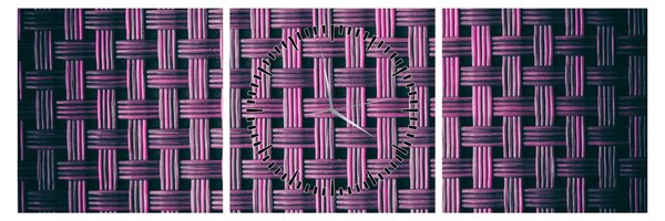 Slika ljubičaste teksture (sa satom) (90x30 cm)
