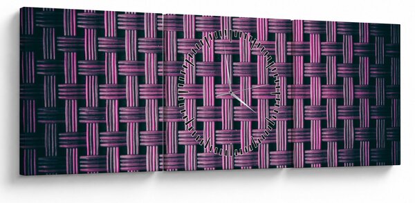 Slika ljubičaste teksture (sa satom) (90x30 cm)