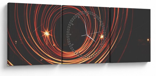 Slika apstraktnih linija (sa satom) (90x30 cm)