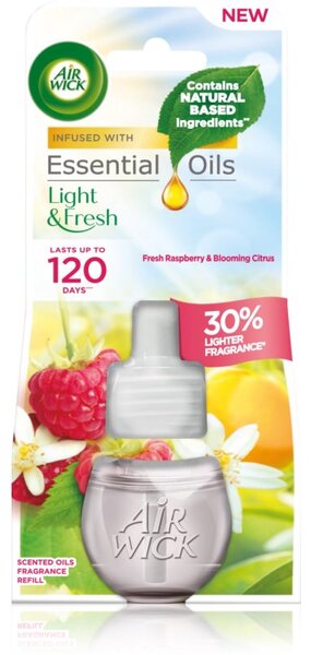 Air Wick Light & Fresh Fresh Raspberry & Blooming Citrus punjenje za aroma difuzer 19 ml