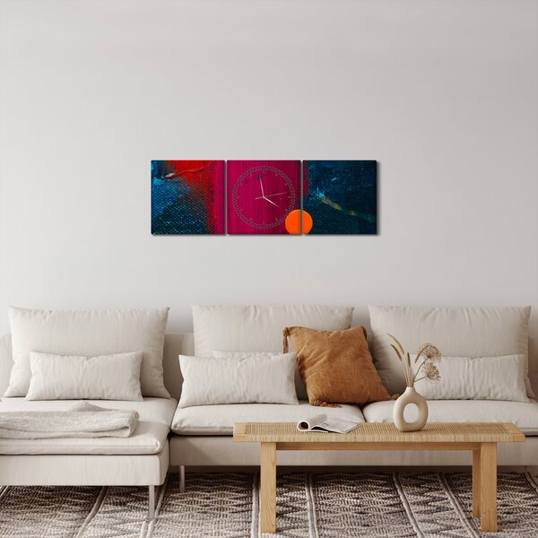 Slika boje (sa satom) (90x30 cm)