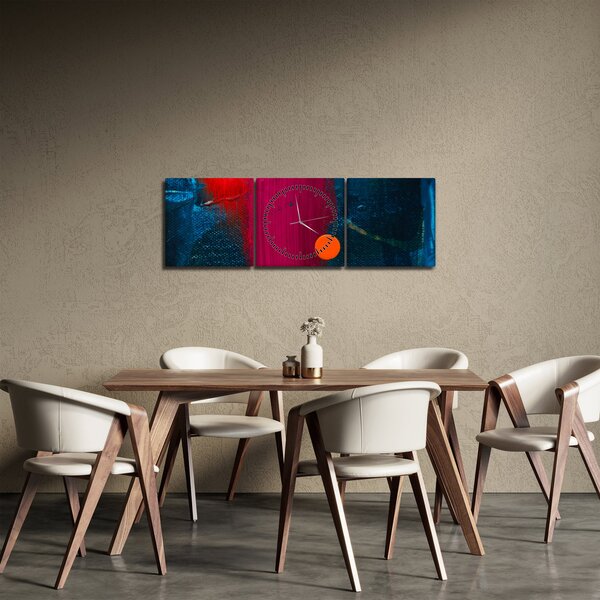 Slika boje (sa satom) (90x30 cm)