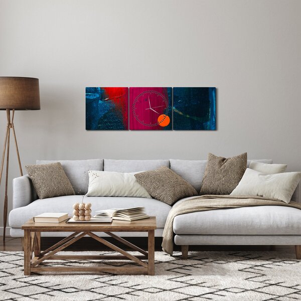 Slika boje (sa satom) (90x30 cm)