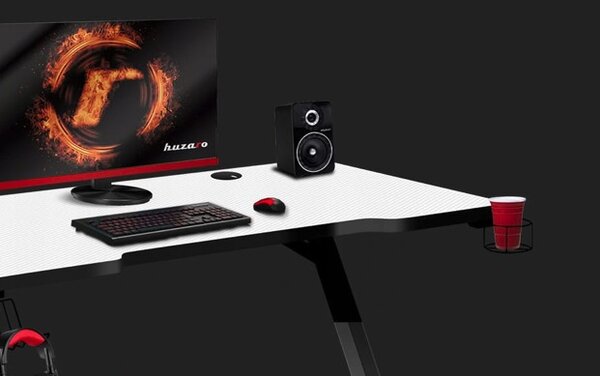 Moderani gaming stol u elegantnoj bijeloj boji
