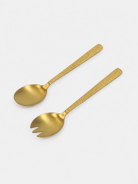 Sinsay - Set pribora za posluživanje salate s reljefnim drškama 2 pack