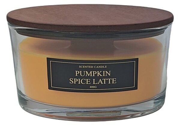 Sinsay - Mirisna svijeća s drvenim fitiljem Pumpkin Spice Latte