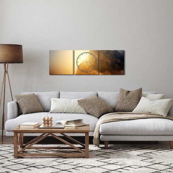 Slika planine u magli (sa satom) (90x30 cm)