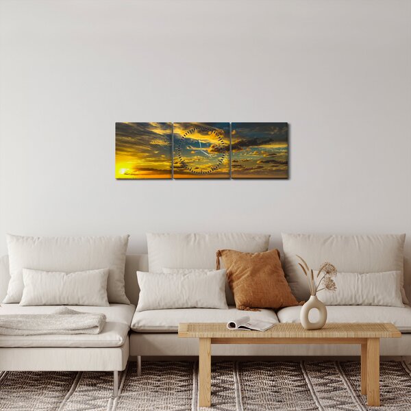 Zalazak sunca na moru (sa satom) (90x30 cm)