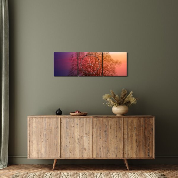 Slika drveća u magli (sa satom) (90x30 cm)