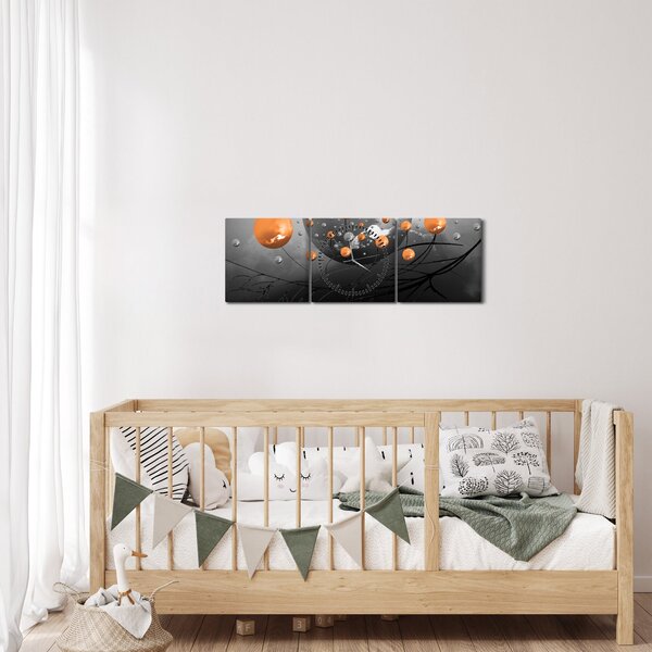 Slika narančastih kugli (sa satom) (90x30 cm)