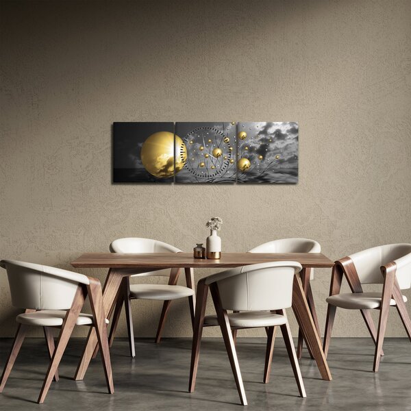 Slika oker kugli (sa satom) (90x30 cm)