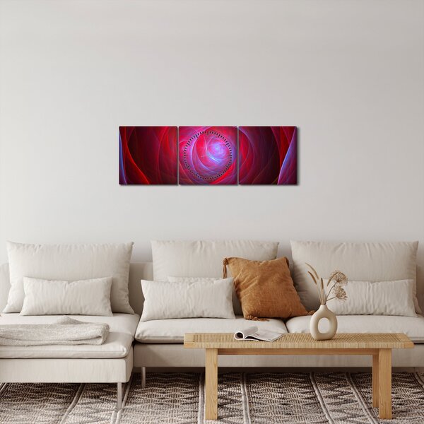 Apstraktna slika očiju (sa satom) (90x30 cm)