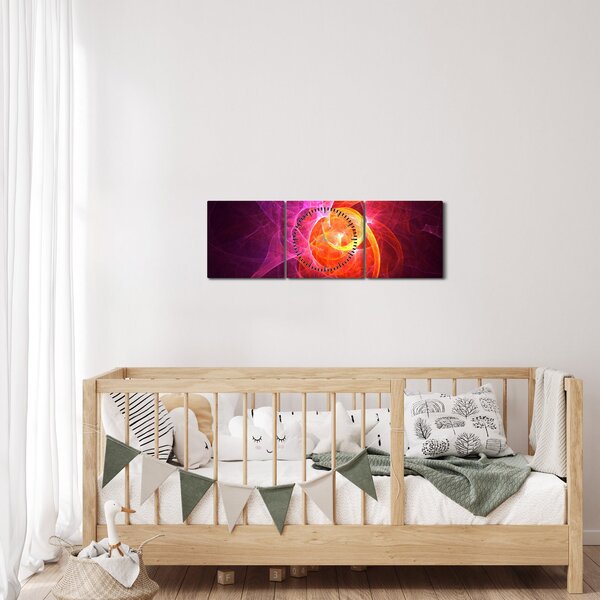 Moderna apstraktna slika (sa satom) (90x30 cm)
