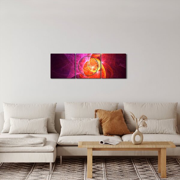 Moderna apstraktna slika (sa satom) (90x30 cm)