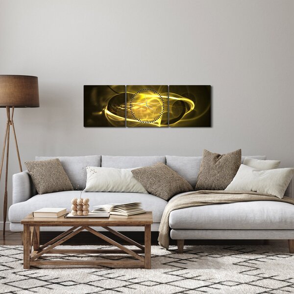 Moderna apstraktna slika (sa satom) (90x30 cm)