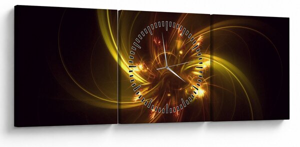 Slika - apstrakcija propelera (sa satom) (90x30 cm)