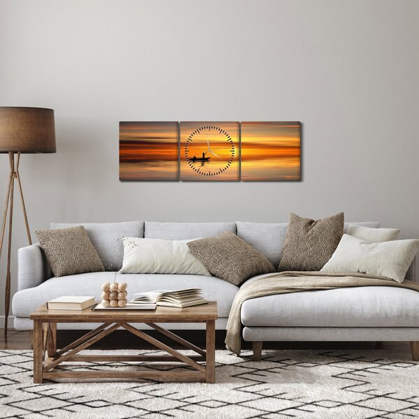 Slika - plovidba brodom (sa satom) (90x30 cm)