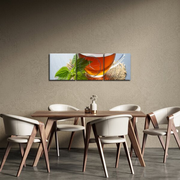 Slika šalice s čajem (sa satom) (90x30 cm)
