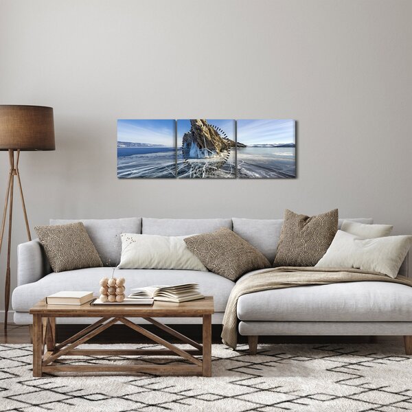 Slika ledenih stijena (sa satom) (90x30 cm)