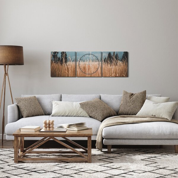 Slika - detalj livadskog bilja (sa satom) (90x30 cm)