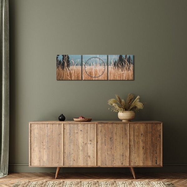 Slika - detalj livadskog bilja (sa satom) (90x30 cm)