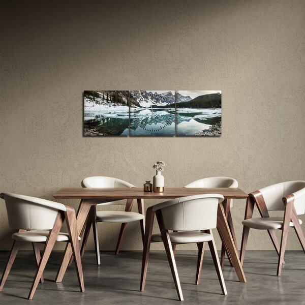 Slika - jezero zimi (sa satom) (90x30 cm)