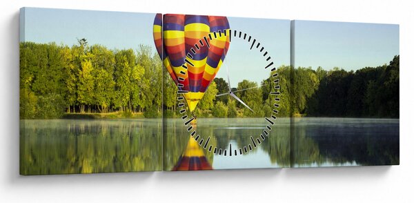 Slika balona na jezeru (sa satom) (90x30 cm)