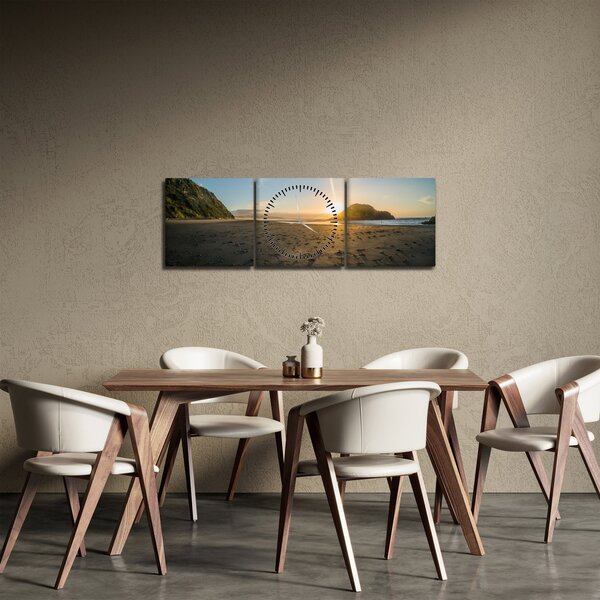 Slika plaže (sa satom) (90x30 cm)