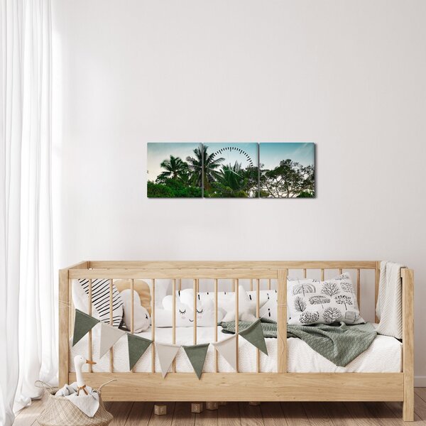 Slika - palme (sa satom) (90x30 cm)