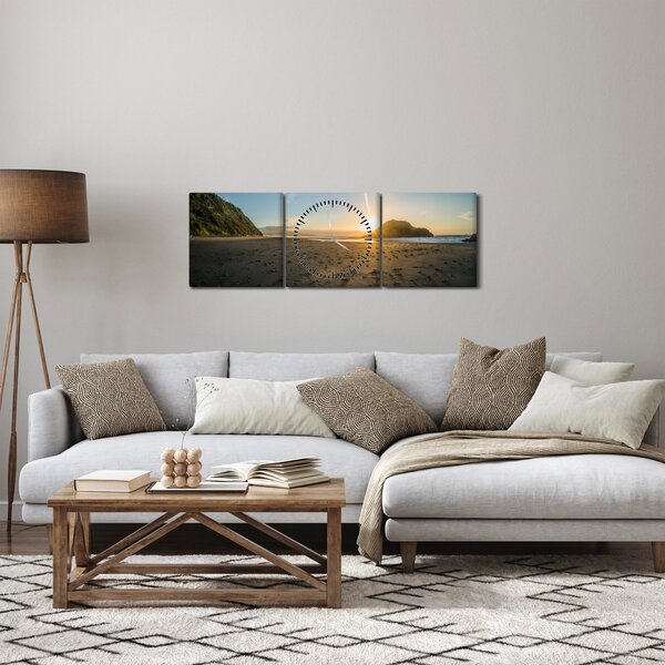 Slika plaže (sa satom) (90x30 cm)