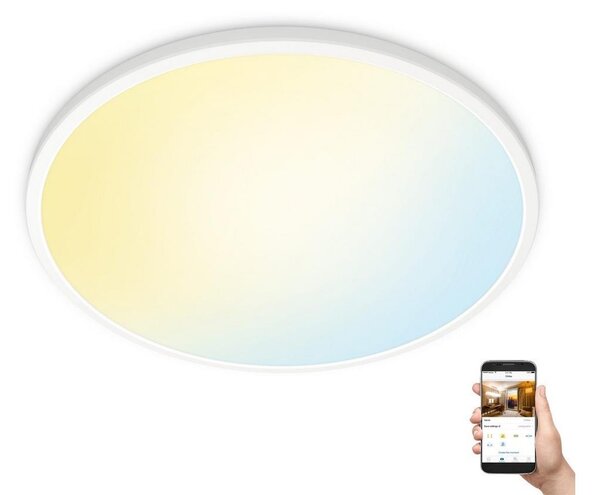 WiZ - LED Prigušiva stropna svjetiljka SUPERSLIM LED/22W/230V bijela Wi-Fi